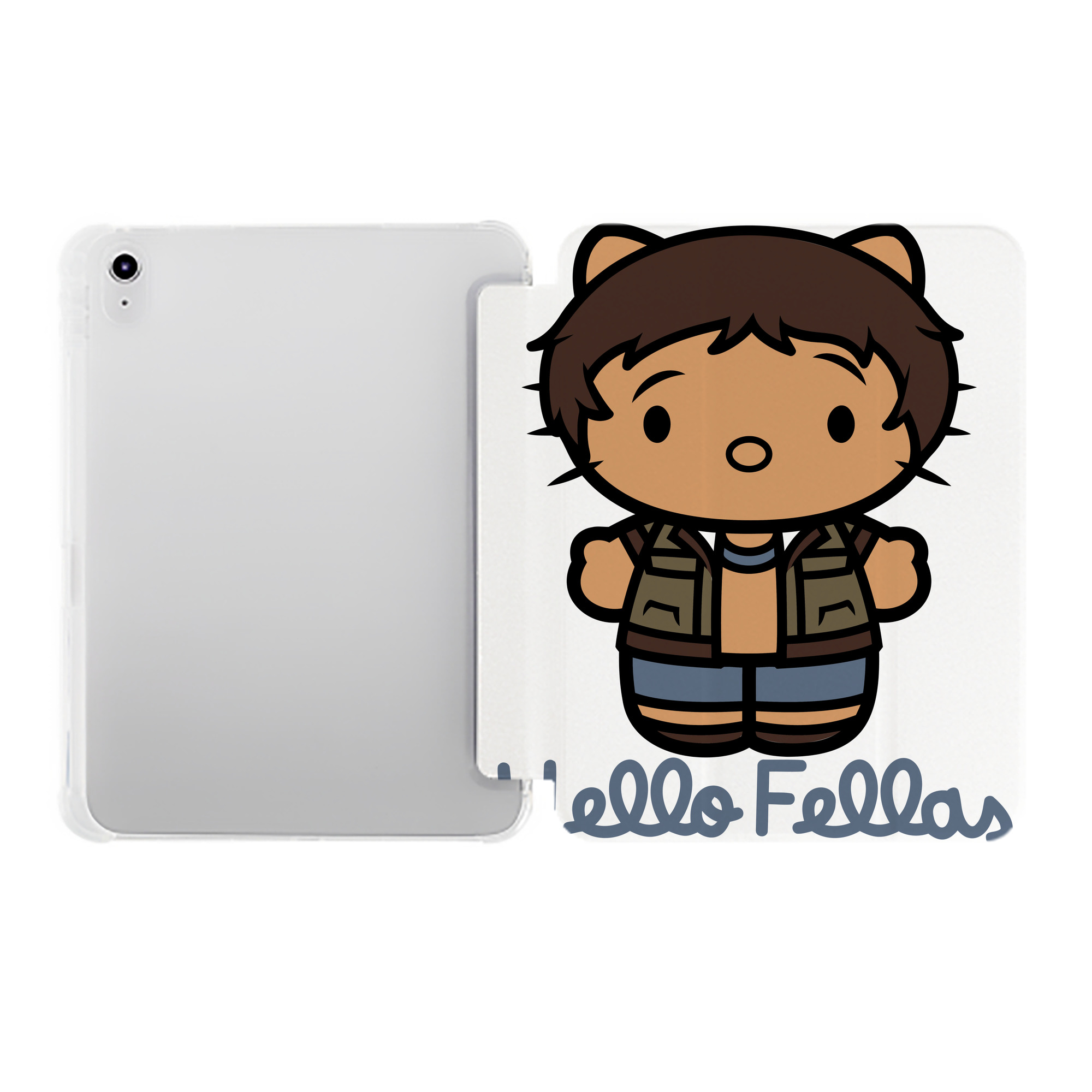 （画像用） Hello Kitty ハローキティ IPad ケース ペン収納付き 三つ折りスタンド PUレザー×シリコン 対応機種9.5/10.5/10.9インチ